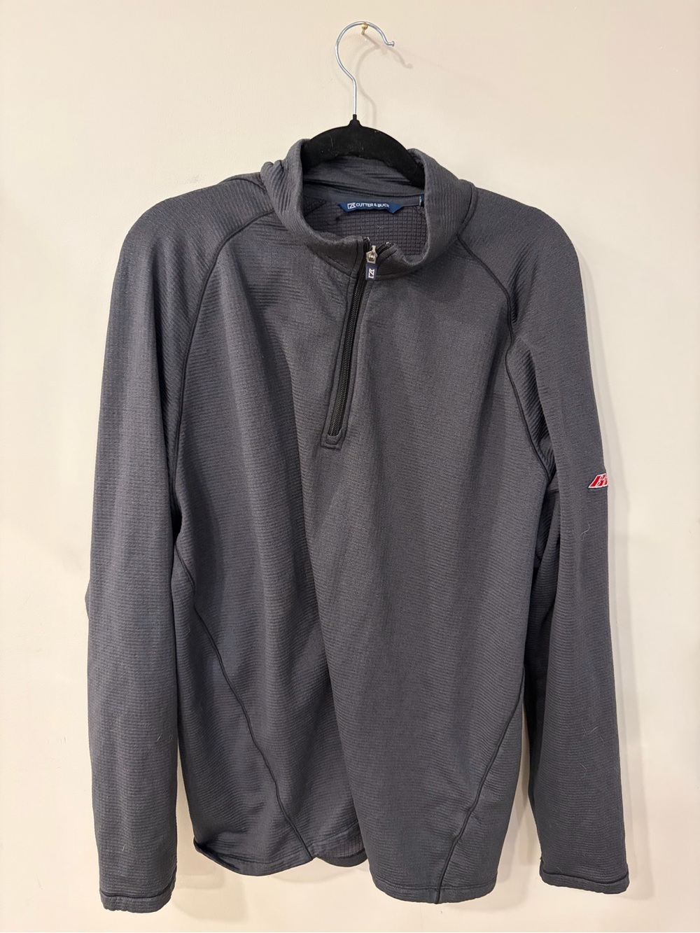 Cutter & Buck Charcoal Gray Quarter-Zip Performance Pullover